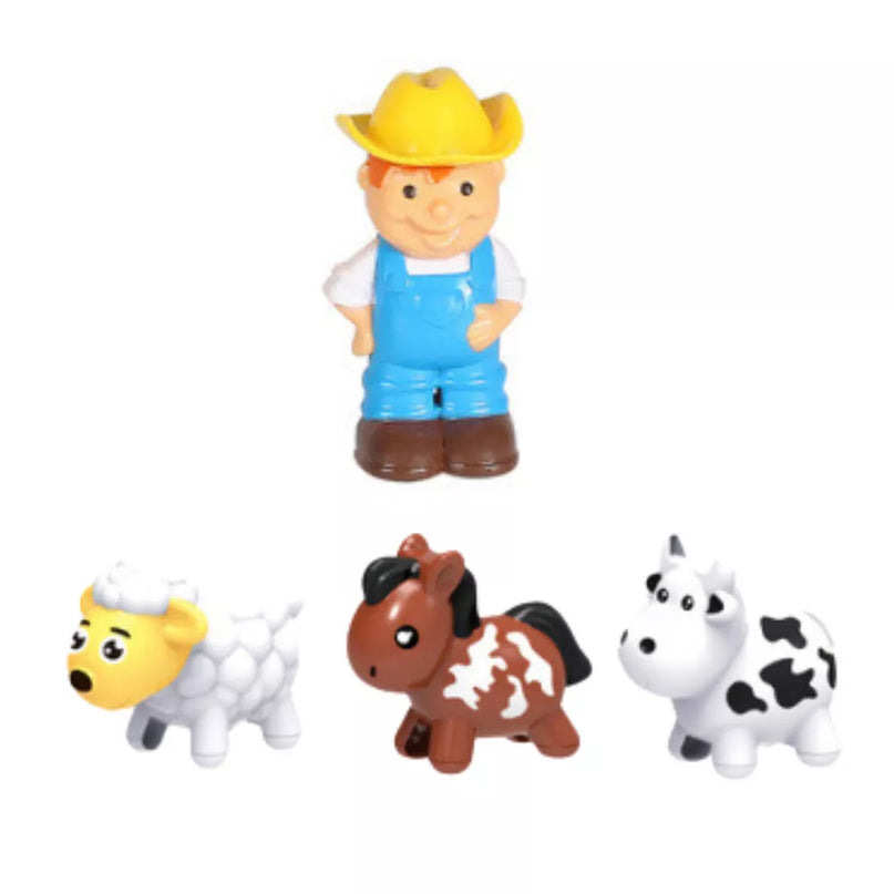 Žalias žemės ūkio traktorius mažiems vaikams