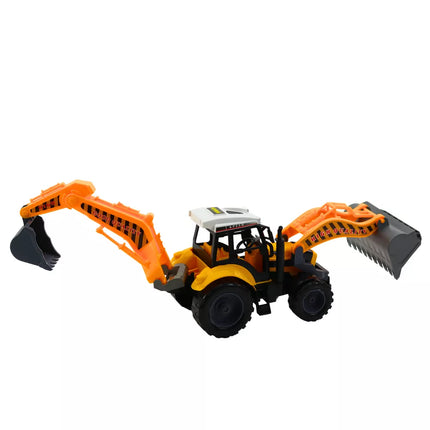 Didelis geltonas ekskavatorius krautuvas