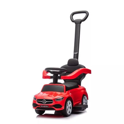 Stūmiklis–Mašinėlė Mercedes 3in1 – Raudona