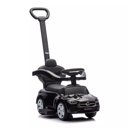 Stūmiklis–Mašinėlė Mercedes 3in1 – Juodas