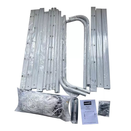 Dideli metaliniai treniruočių futbolo vartai 300×200×110 cm