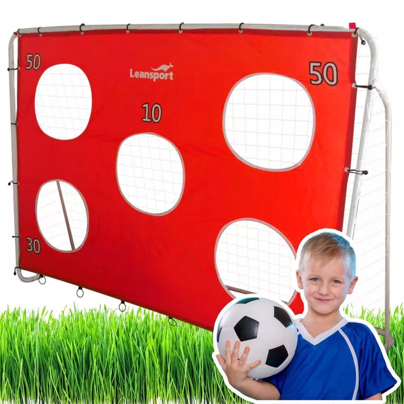 Futbolo vartai su taikymo uždanga 213×152×75cm