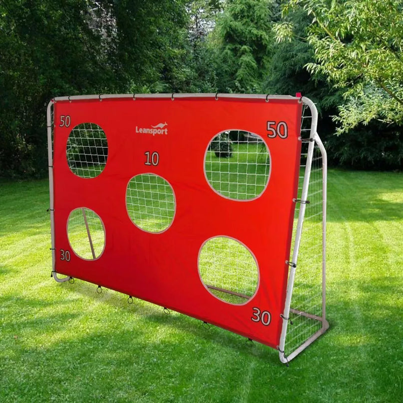 Futbolo vartai su taikymo uždanga 213×152×75cm