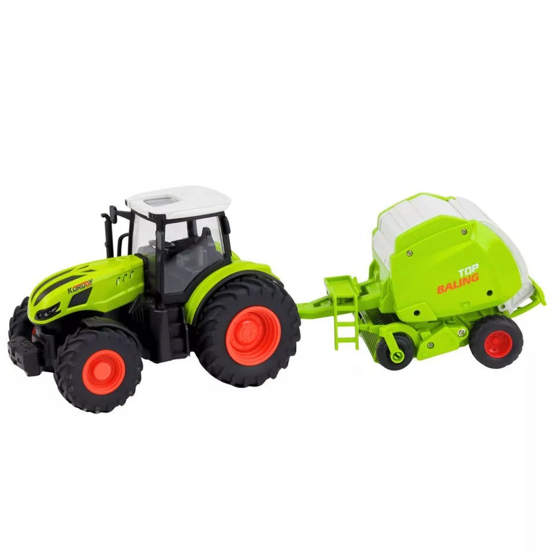 RC traktorius su presu 1:24 – nuotoliniu būdu valdomas Farmer 2.4 GHz