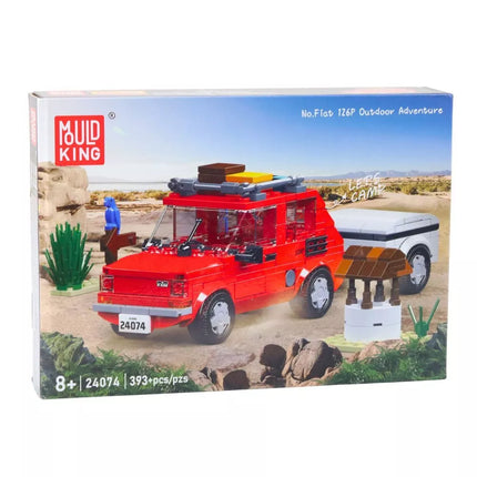 Mould King Fiat 126p su priekaba 1:24 – 393 detalių konstruktorius