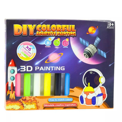 Kūrybinis kosmoso 3D dažymo rinkinys vaikams