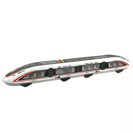Modernus Fuxing Trains keleivinis traukinys su šviesomis ir garsais