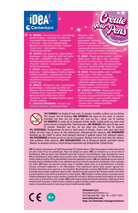 Kūrybinis mini rašiklių fabrikėlis „Mermaid Pen Creators“