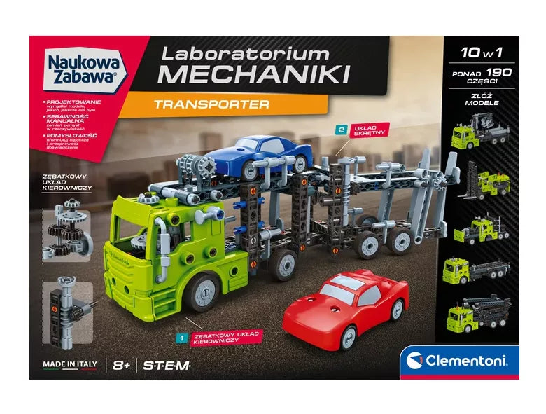 Mechanikos laboratorija – transporteris Clementoni