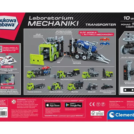Mechanikos laboratorija – transporteris Clementoni