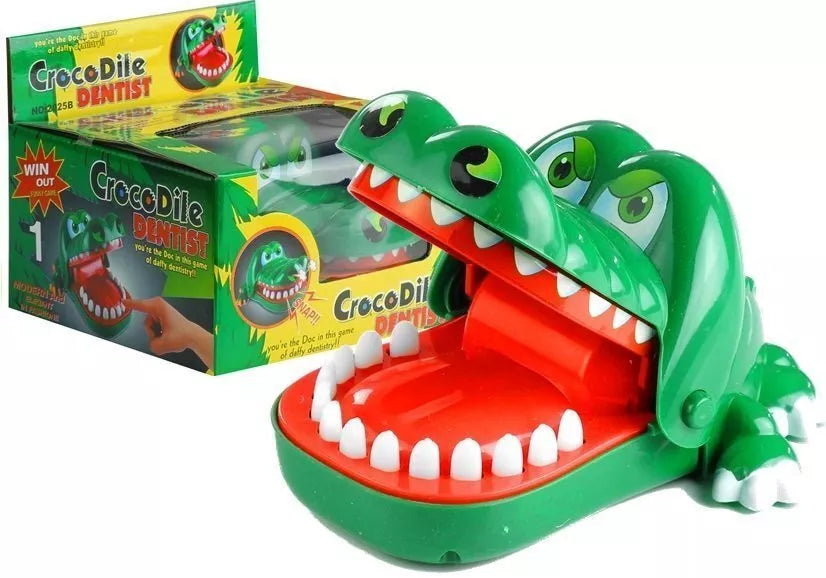 Krokodilas dantistas – juokingas pirštų refleksų žaidimas vaikams
