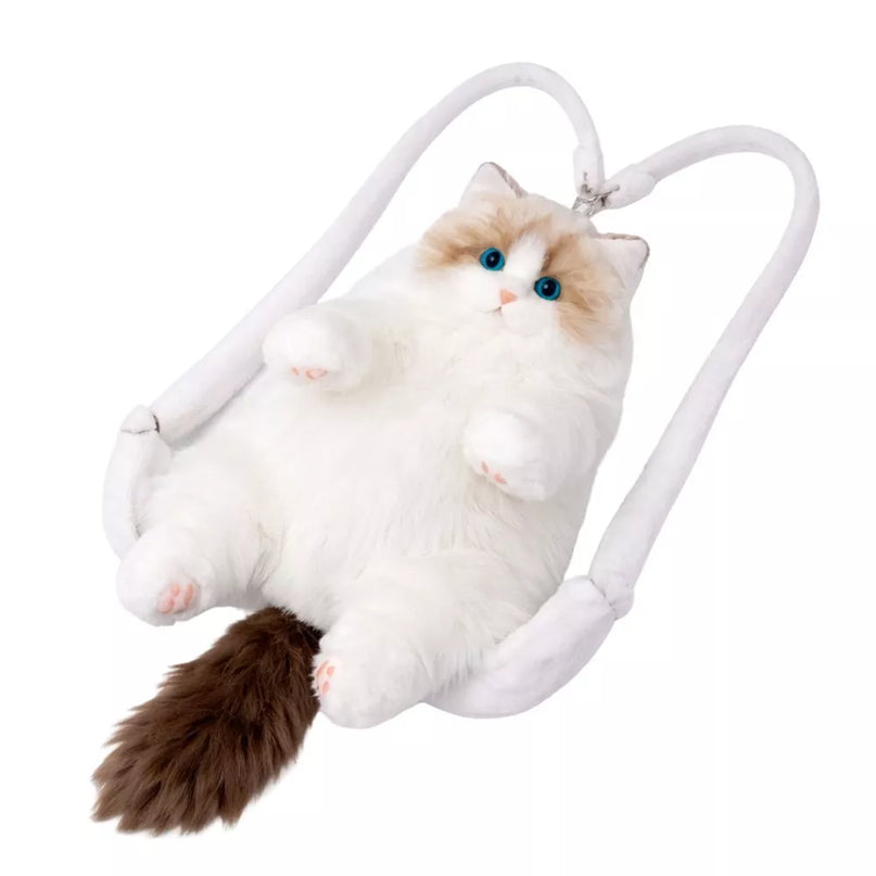 Pliušinė katino kuprinė 50cm