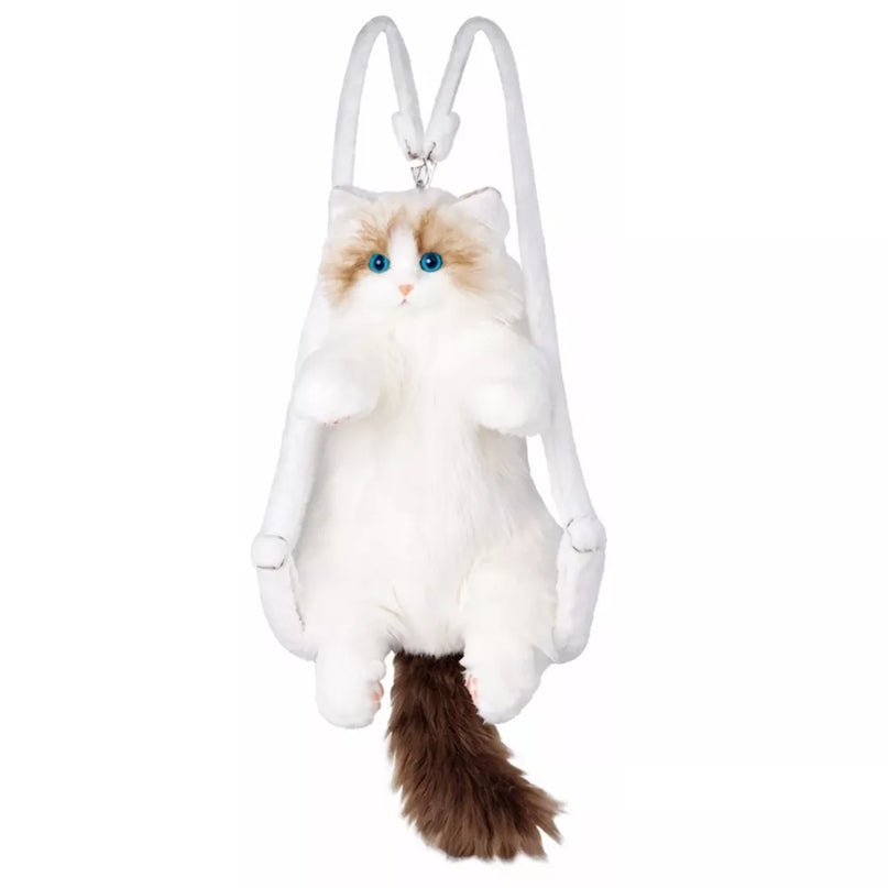 Pliušinė katino kuprinė 50cm