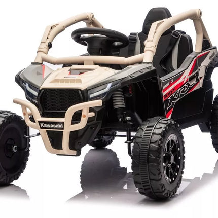 Kawasaki JS330 24V elektromobilis vaikams – juodai smėlinis modelis