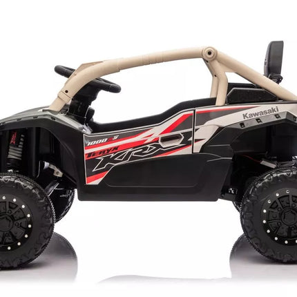 Kawasaki JS330 24V elektromobilis vaikams – juodai smėlinis modelis
