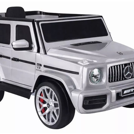 Elektrinis vaikiškas automobilis Mercedes G63 S306‑1 Sidabrinis