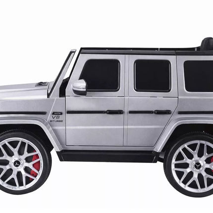 Elektrinis vaikiškas automobilis Mercedes G63 S306‑1 Sidabrinis