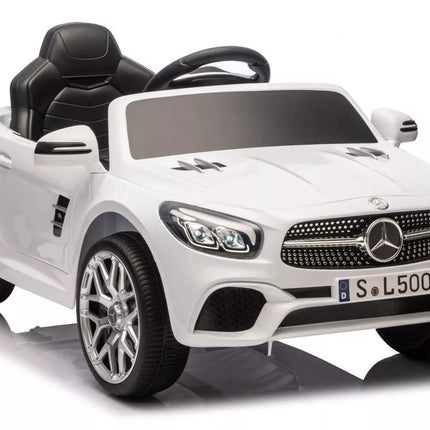 S506 baltas elektromobilis vaikams – Mercedes SL500