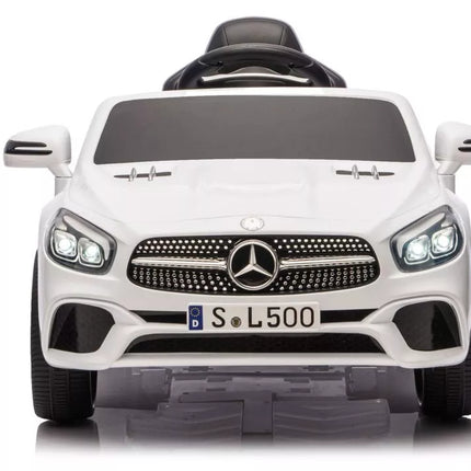 S506 baltas elektromobilis vaikams – Mercedes SL500