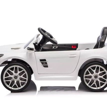 S506 baltas elektromobilis vaikams – Mercedes SL500