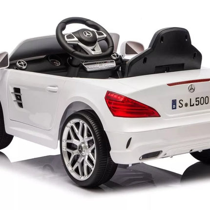 S506 baltas elektromobilis vaikams – Mercedes SL500