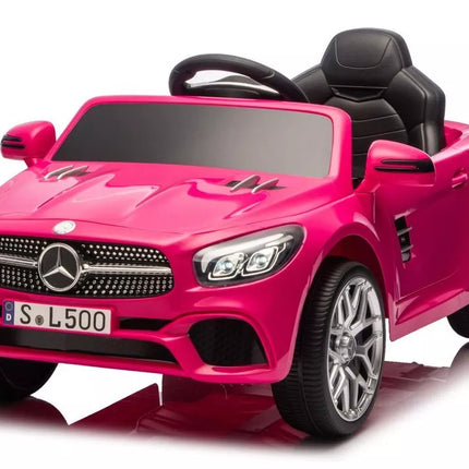 S506 rožinis elektromobilis vaikams – Mercedes SL500