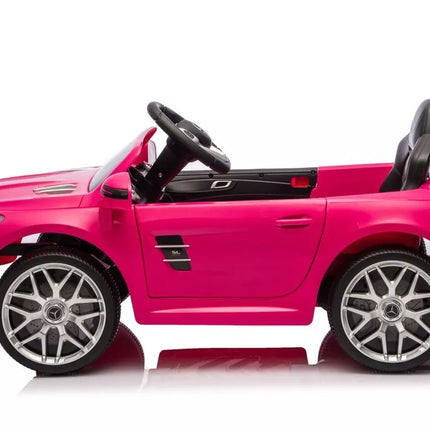 S506 rožinis elektromobilis vaikams – Mercedes SL500