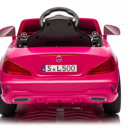 S506 rožinis elektromobilis vaikams – Mercedes SL500