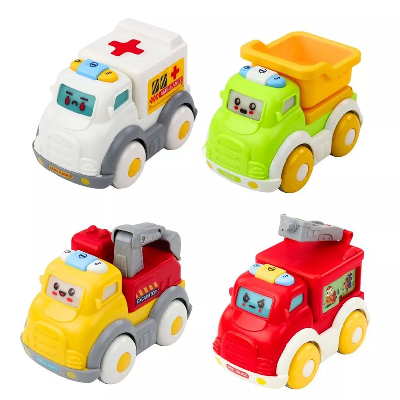 Miesto automobilių rinkinys su šviesomis ir garsais
