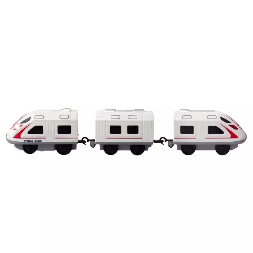 Elektrinis traukinys su dinozaurais, tuneliu ir parku – 76 cm modelis