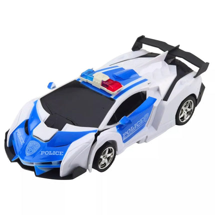 2in1 policijos automobilis–robotas su nuotoliniu valdymu, 1:18 mastelis