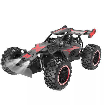 Raudonas 1:18 mastelio RC bekelės automobilis – iki 20 km/h