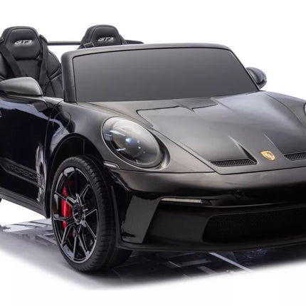 DK‑P911 Porsche GT3 juodos spalvos akumuliatorinis automobilis vaikams