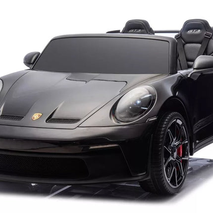 DK‑P911 Porsche GT3 juodos spalvos akumuliatorinis automobilis vaikams
