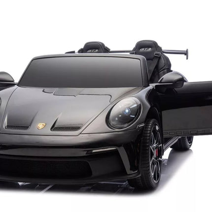 DK‑P911 Porsche GT3 juodos spalvos akumuliatorinis automobilis vaikams