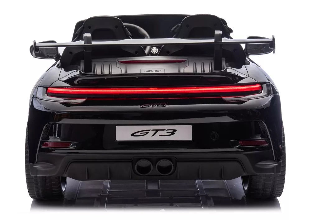DK‑P911 Porsche GT3 juodos spalvos akumuliatorinis automobilis vaikams
