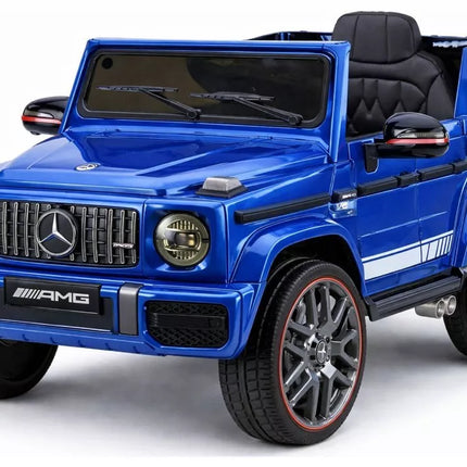 Mercedes AMG G 63 – elektrinis vaikiškas mėlynas automobilis