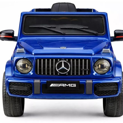 Mercedes AMG G 63 – elektrinis vaikiškas mėlynas automobilis