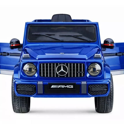Mercedes AMG G 63 – elektrinis vaikiškas mėlynas automobilis