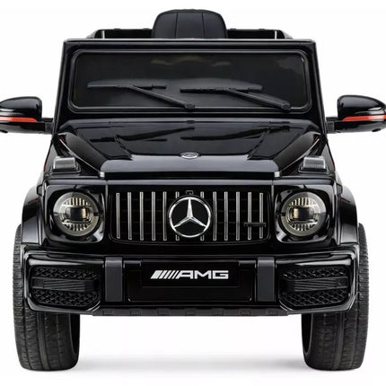 Mercedes AMG G 63 – elektrinis vaikiškas juodas automobilis