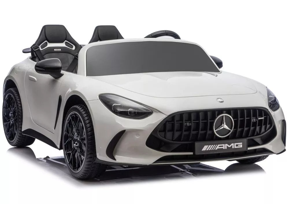 Mercedes GT63 AMG DK‑GT63 24V – elektrinis vaikiškas baltas automobilis