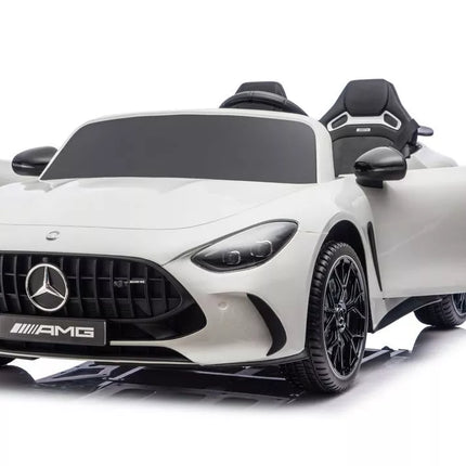 Mercedes GT63 AMG DK‑GT63 24V – elektrinis vaikiškas baltas automobilis