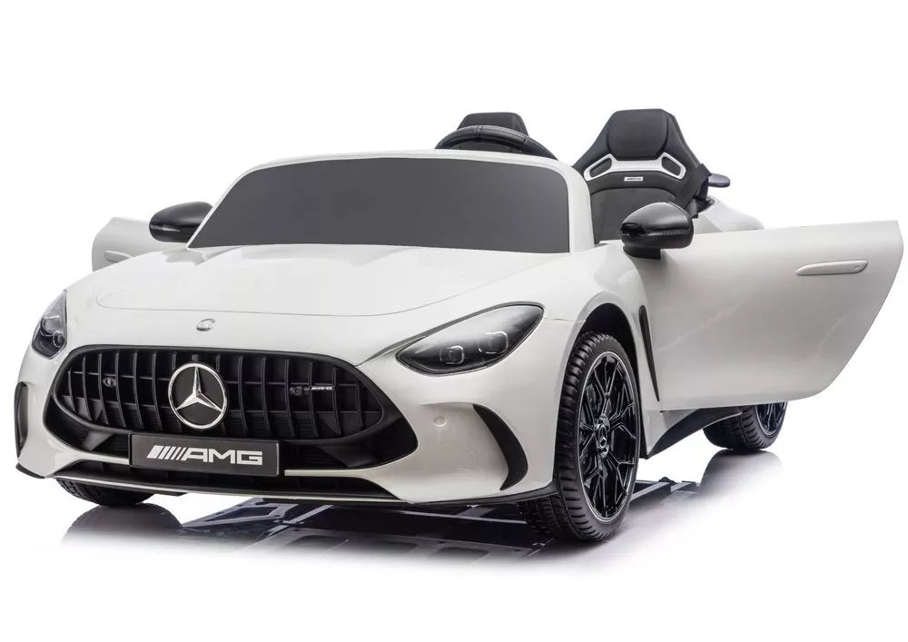 Mercedes GT63 AMG DK‑GT63 24V – elektrinis vaikiškas baltas automobilis