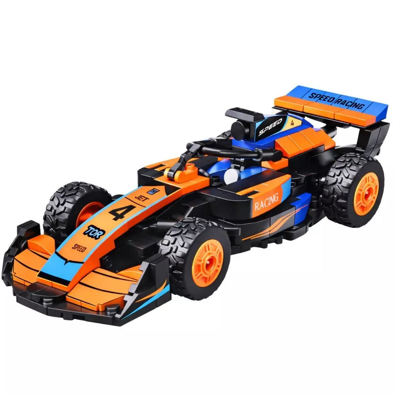 2in1 oranžinis lenktyninio roboto konstruktorius 322vnt