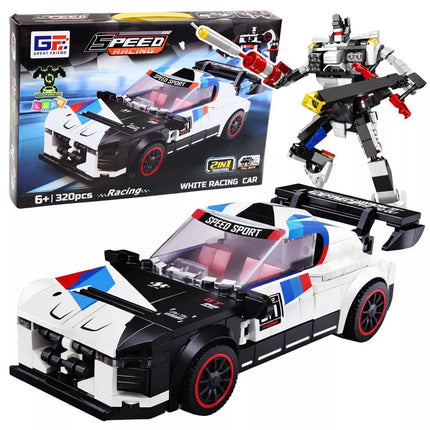 2in1 sportinis automobilis ir robotas konstruktorius 320 vnt.