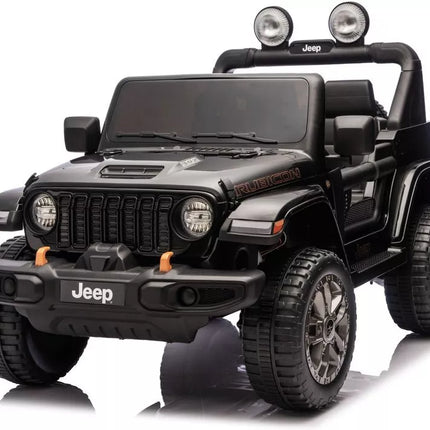 Jeep Rubicon 4×4 DK‑JWR556 – 24V, 4×200W, juodas elektromobilis vaikams