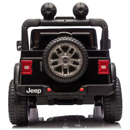 Jeep Rubicon 4×4 DK‑JWR556 – 24V, 4×200W, juodas elektromobilis vaikams