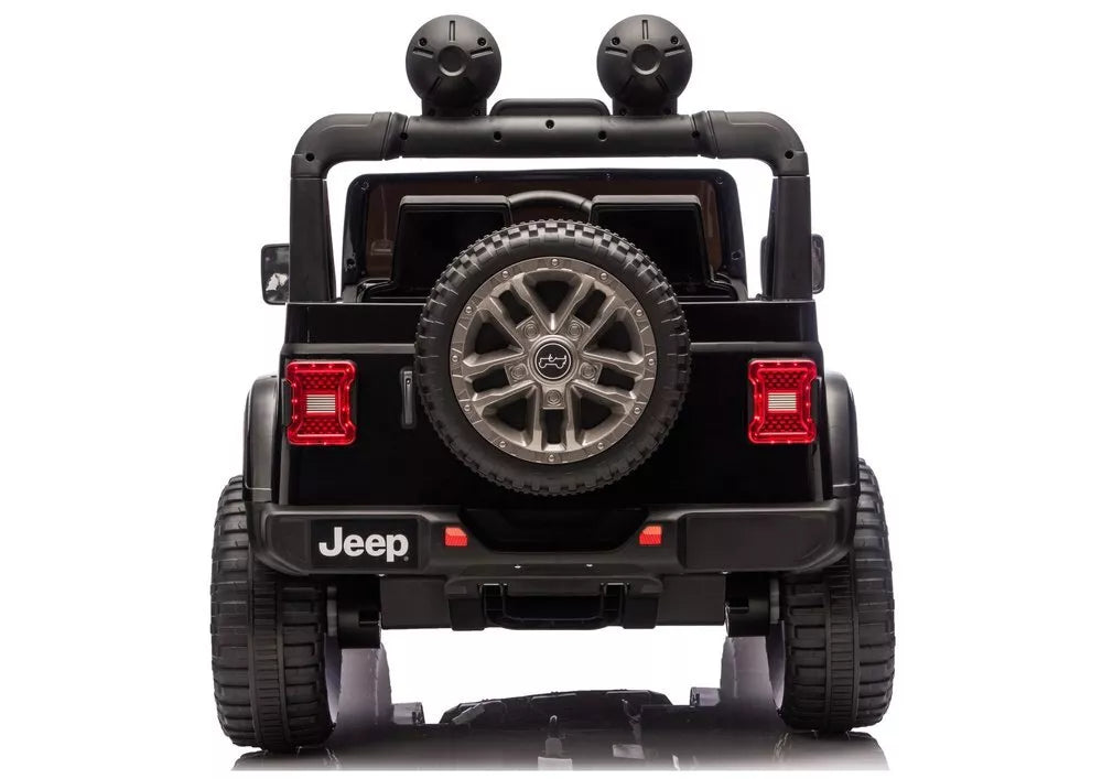 Jeep Rubicon 4×4 DK‑JWR556 – 24V, 4×200W, juodas elektromobilis vaikams