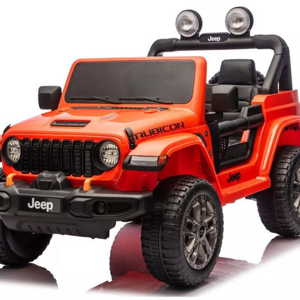 Jeep Rubicon 4×4 DK‑JWR556 – 24V, 4×200W, oranžinis elektromobilis vaikams