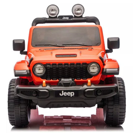 Jeep Rubicon 4×4 DK‑JWR556 – 24V, 4×200W, oranžinis elektromobilis vaikams